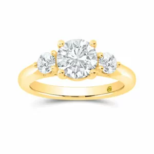 Lab Created Three Stone Diamond Engagement Ring - La Joya