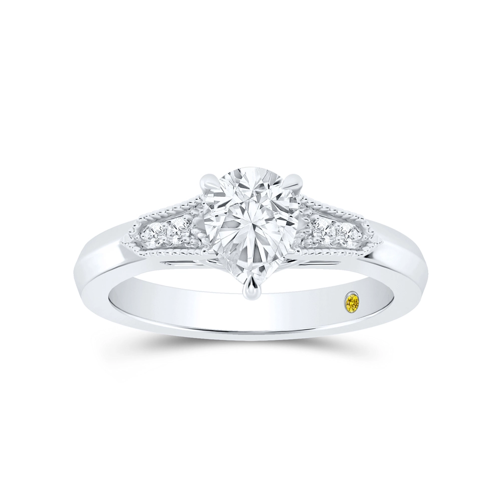 Vintage Inspired Lab Created Diamond Engagement Ring (3/4 ct. tw.) | Malke