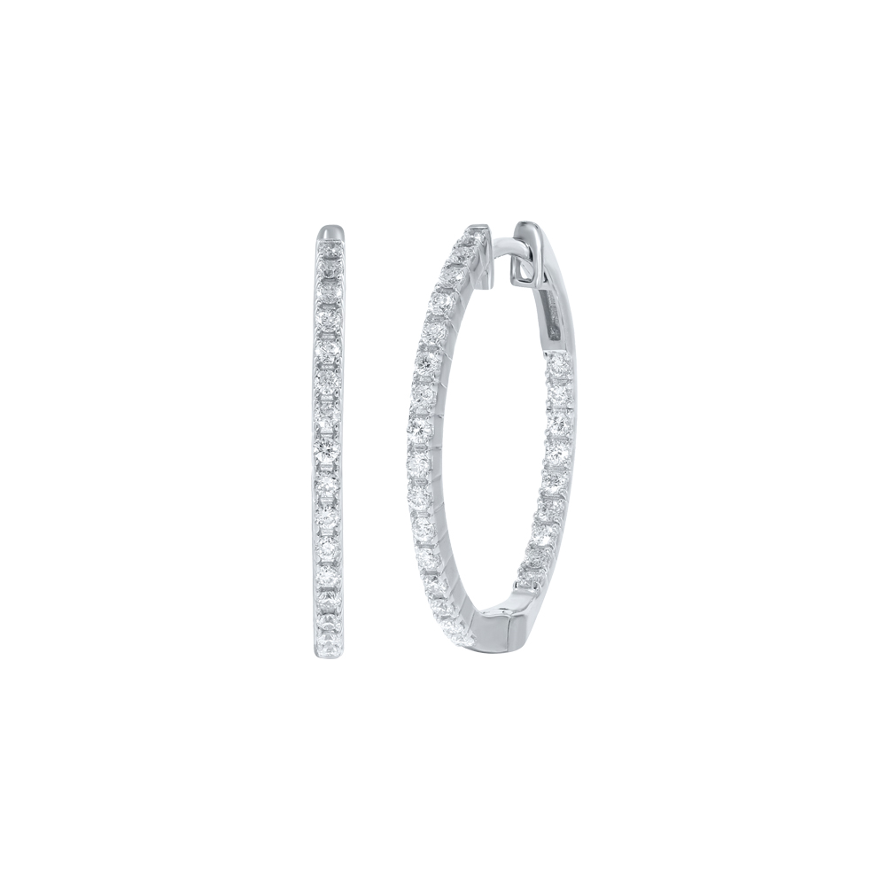 Inside Out Lab Created Diamond Hoop Earrings (1/2 - 1 ct. tw.) | Candice