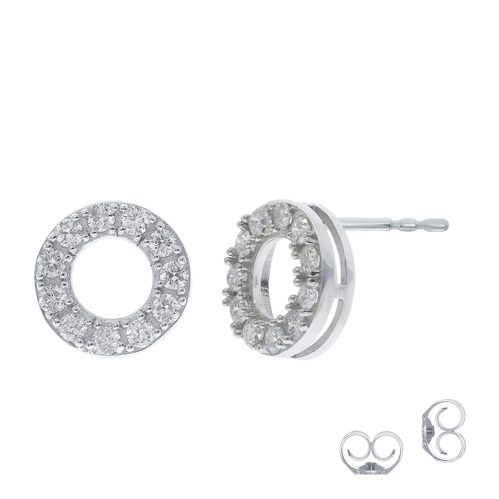 Lab Created Circle Diamond Earring (1/3 ct. tw.)