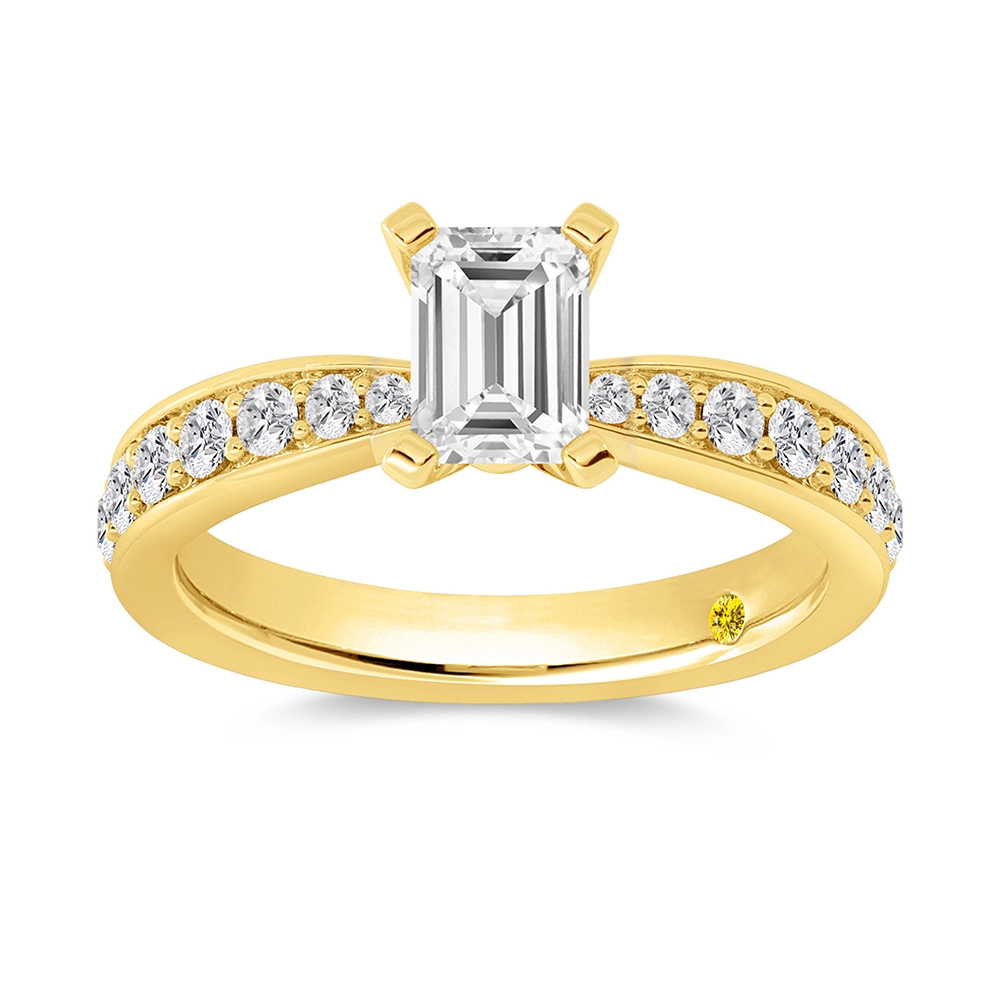 Lab Grown Pave Set Diamond Engagement Ring | Jordon