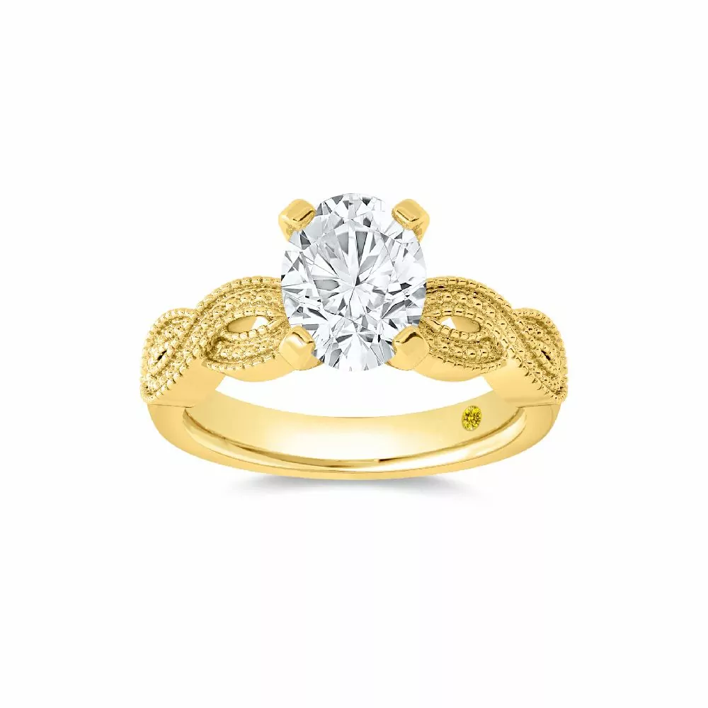Lab Created Round Brilliant Cut Diamond Engagement Ring (1 - 3 ct. tw.) | Casy
