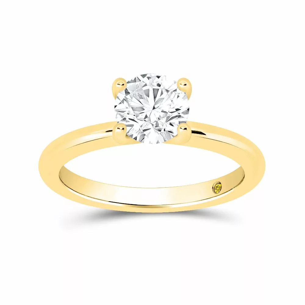 Lab Created Round Brilliant Cut Diamond Engagement Ring (1/2 - 3 ct. tw.) | Nate