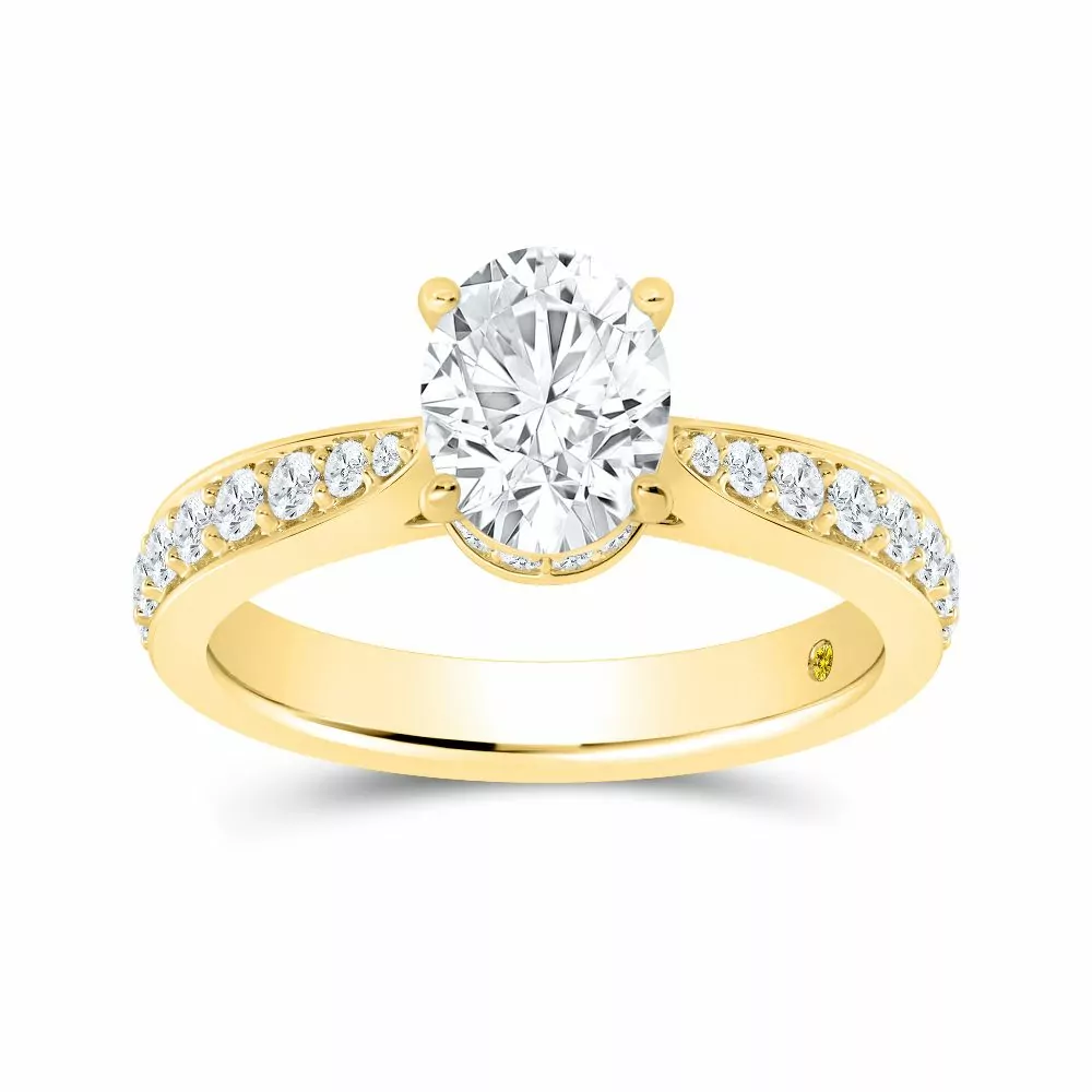 Lab Created Round Brilliant Cut Diamond Engagement Ring (1 - 3 ct. tw.) | Cira