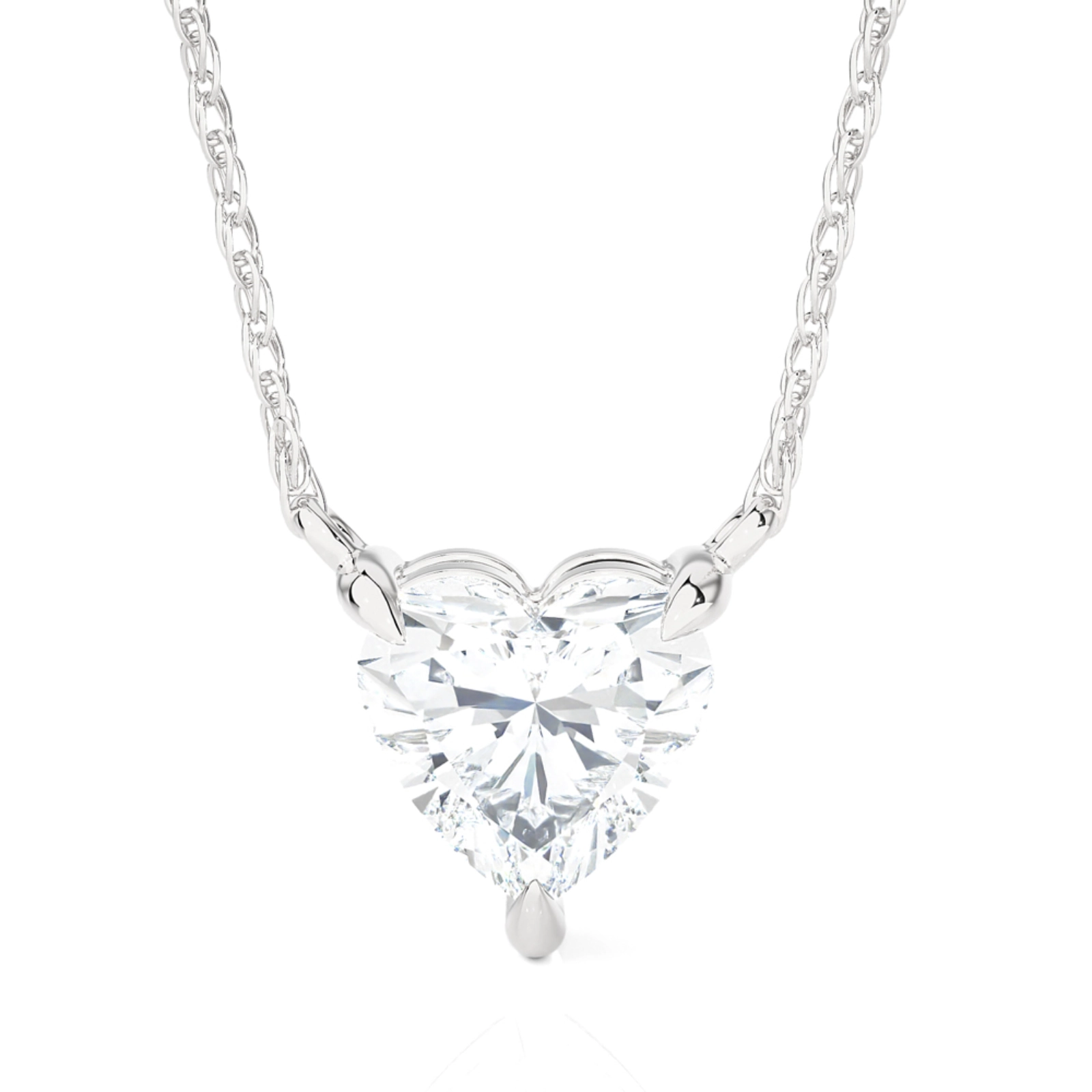 Lab Grown Diamond Solitaire Necklace (0.5 - 3 ct. tw.) | Cordelia