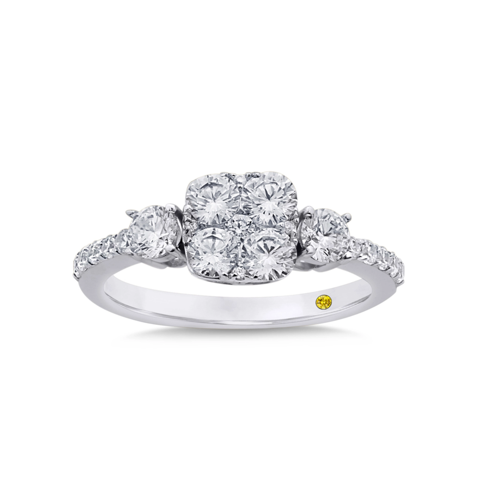 Three Stone Inspired Lab Created Diamond Ring (1 1/2 ct. tw.) | Bess