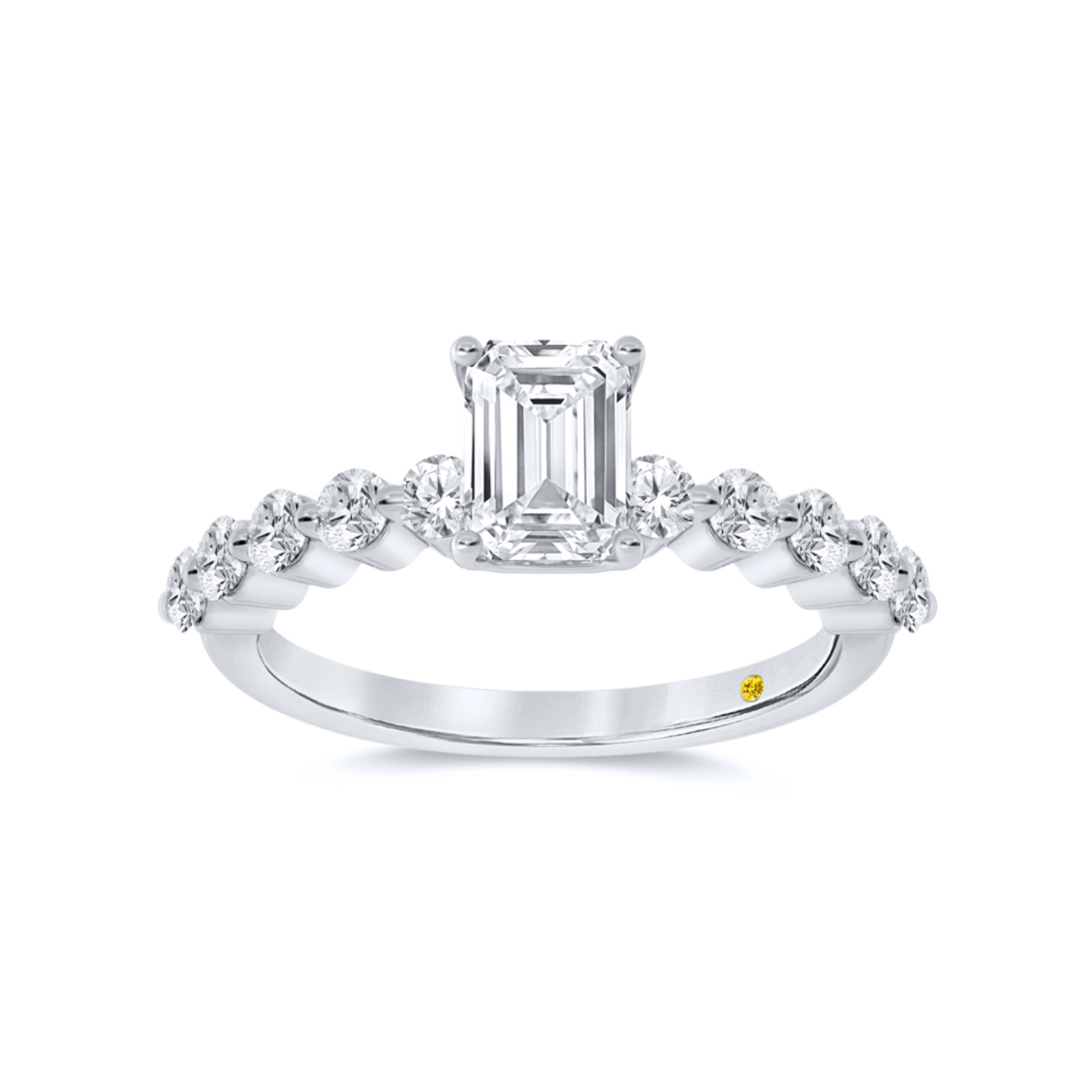 Lab Created Round Brilliant Cut Diamond Engagement Ring (3/4 - 3 ct. tw.) | Como