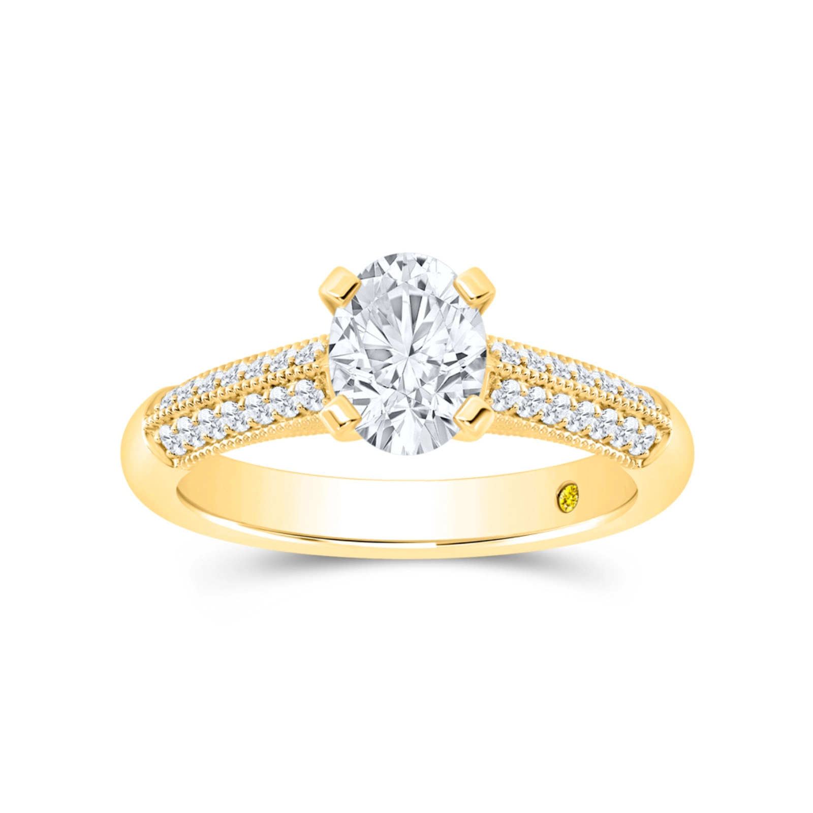 Lab Created Round Brilliant Cut Diamond Engagement Ring (3/4 - 2 ct. tw.) | Sinead