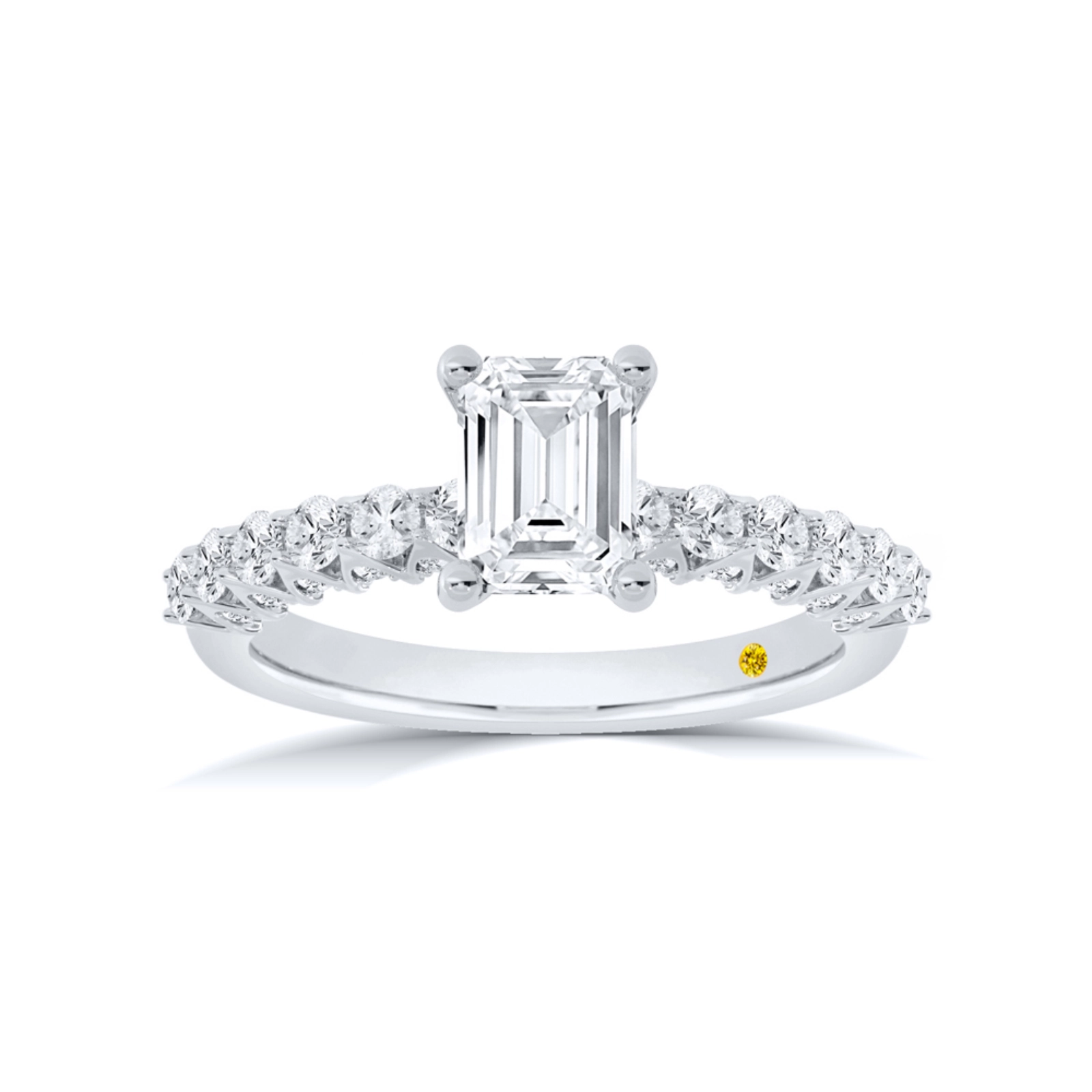 Lab Created Round Brilliant Cut Diamond Engagement Ring (1 1/4 - 3 ct. tw.) | Cori